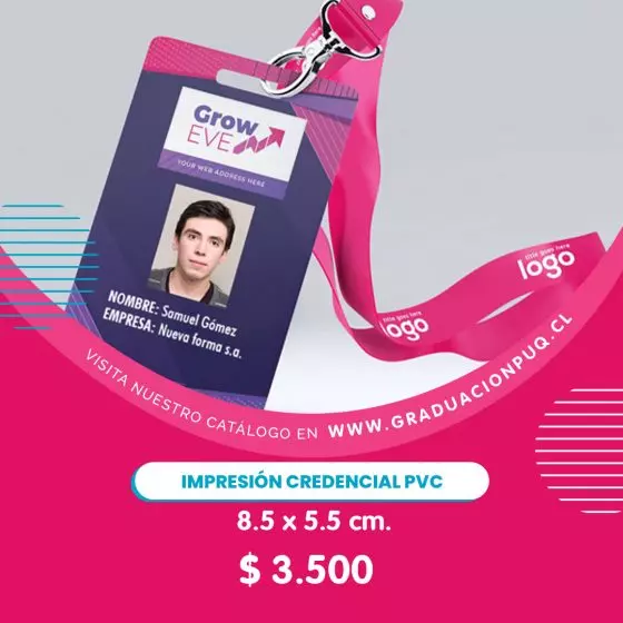 Credencial PVC personalizada para estudiante