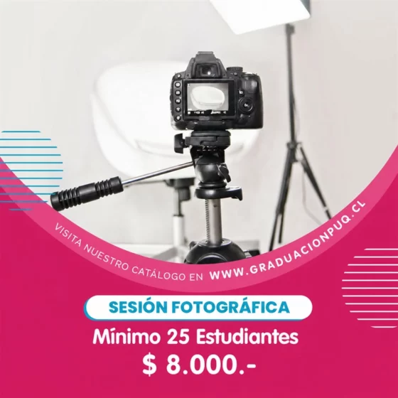 Sesión fotográfica de estudiantes para graduación