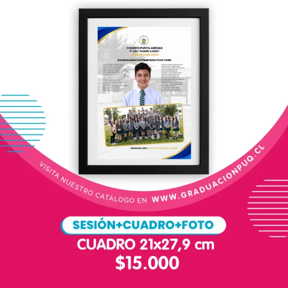 Cuadro de graduación personalizado A4