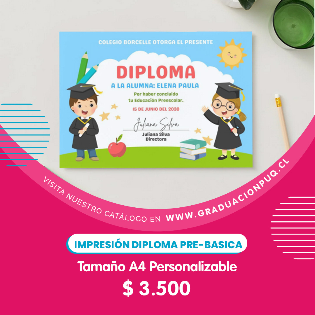 Impresión y Diseño Diploma Pre-Básica